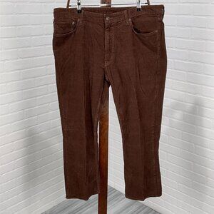 Polo Ralph Lauren Pants Mens 38Wx30L Act 27L‎ Brown Corduroy Cotton